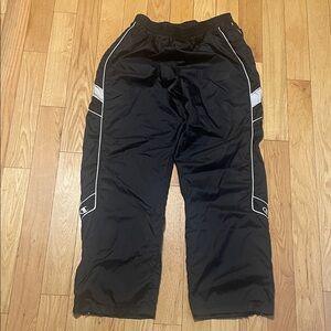 Champion Black Track Pants with White Trim